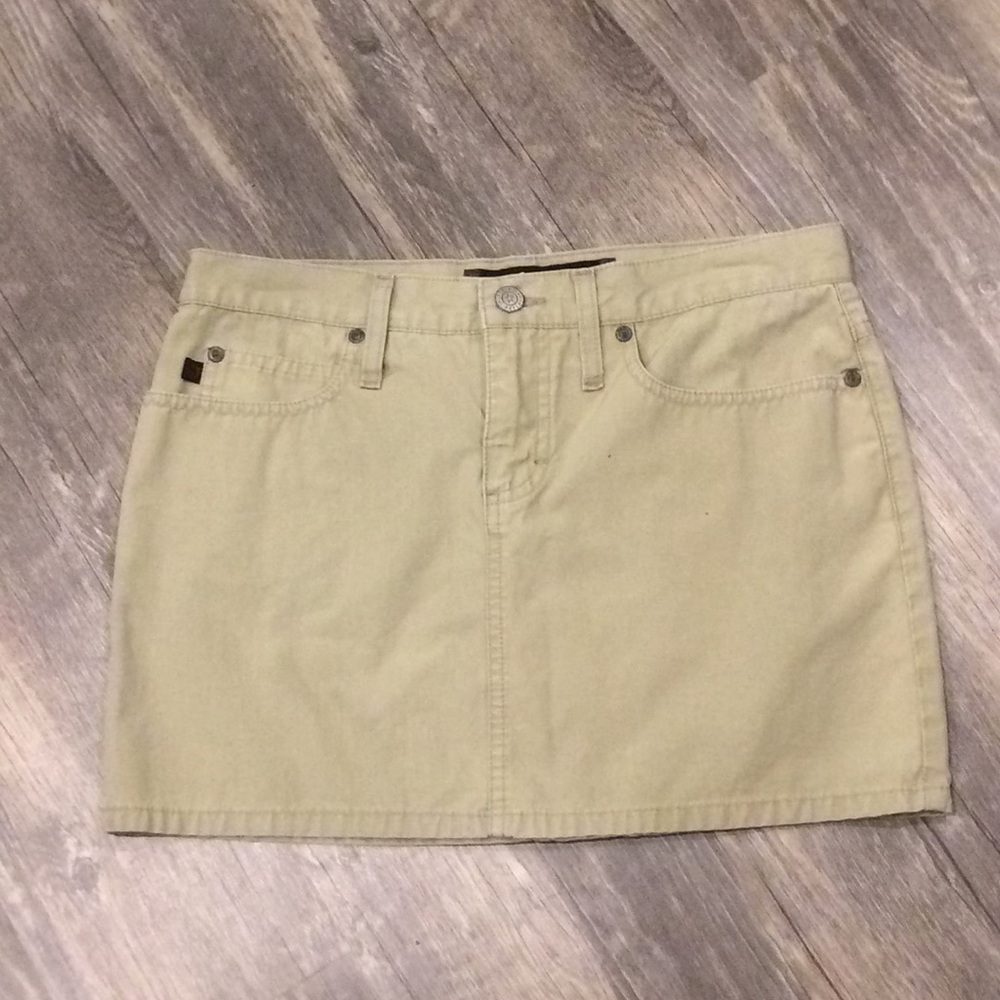 Khaki mini skirt